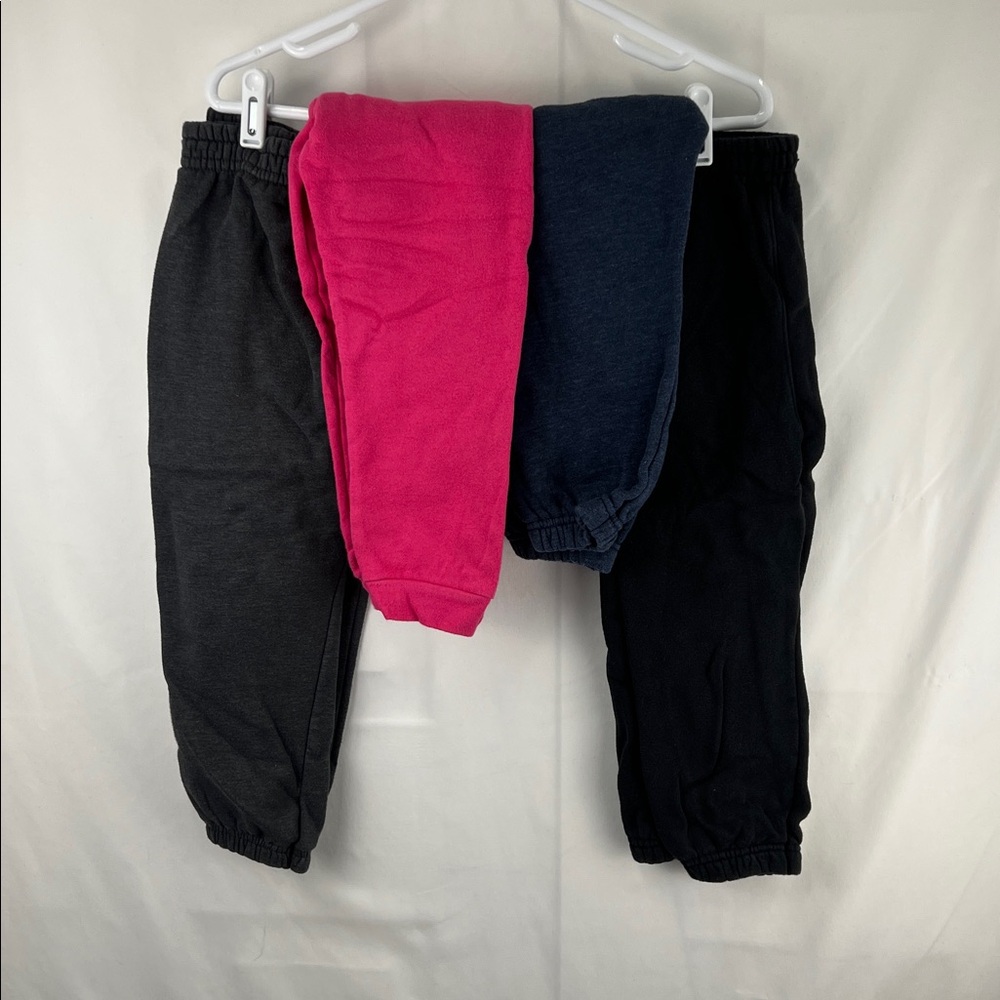 Garanamals - Girl’s Jogging Pants - 4 Pack - Size 5T - Navy, Black, Gray, Pink